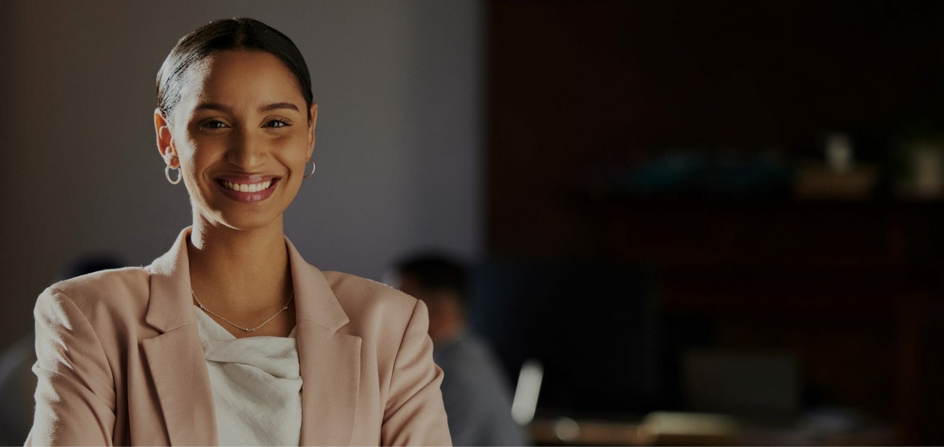 young smiling businesswoman