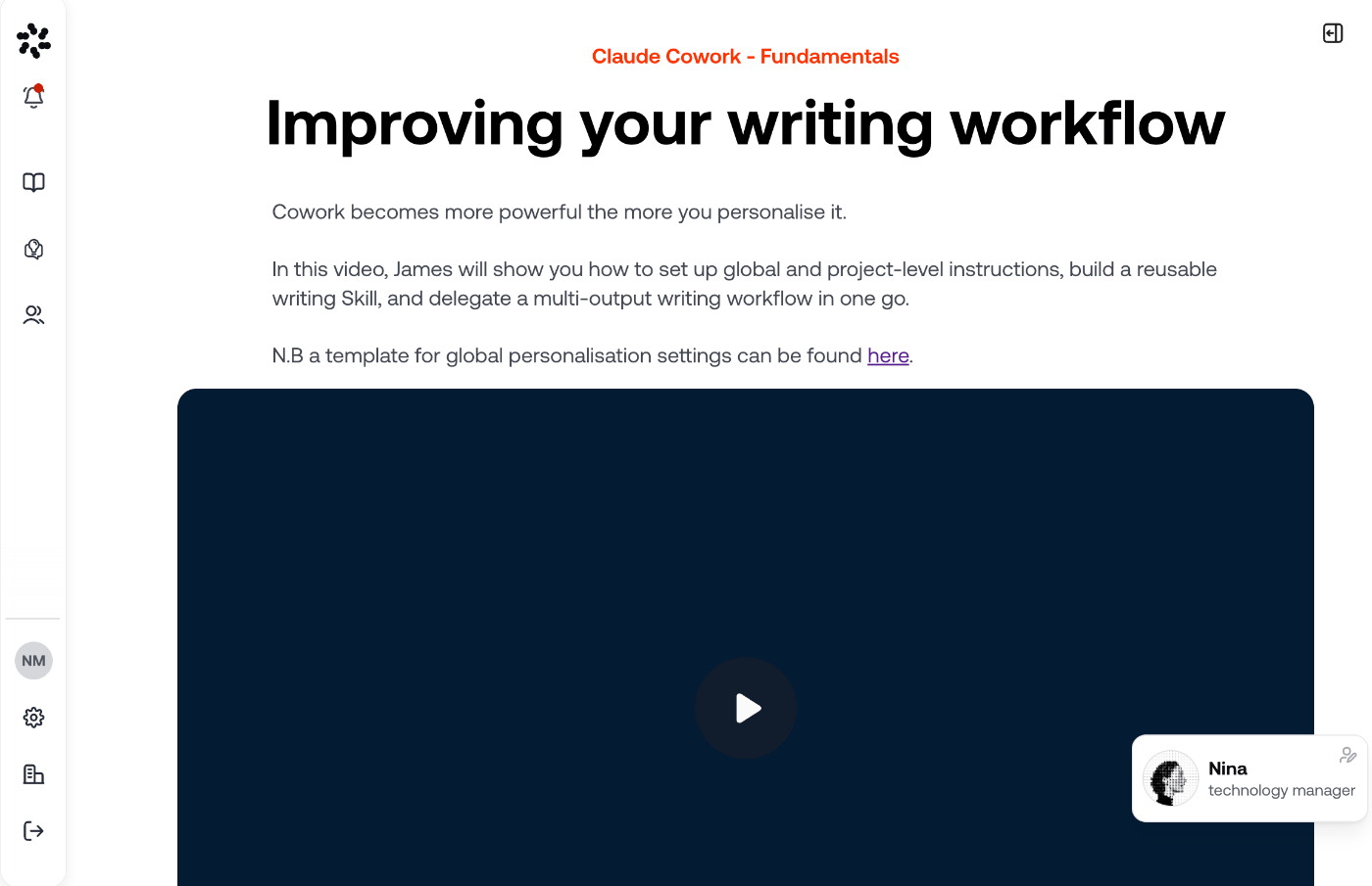 A lesson: Improving your writing workflow (AI Fundamentals)